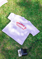 Mama's Biggest Fan Oversized Tee — Lilac