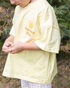 Sunshine Club Oversized Tee — Lemon